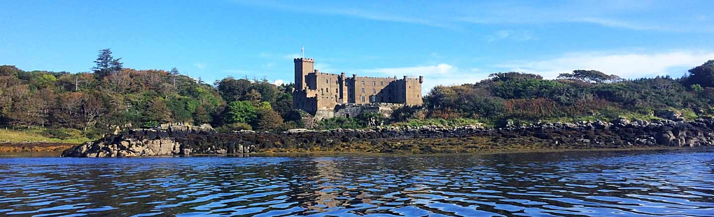 Dunvegan Castle seen from Loch Dunvegan