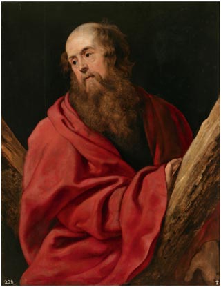 Painting of St Andrew by Rubens