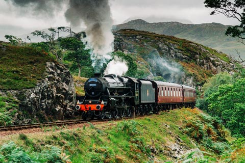 Jacobite Steam Train Locomotive