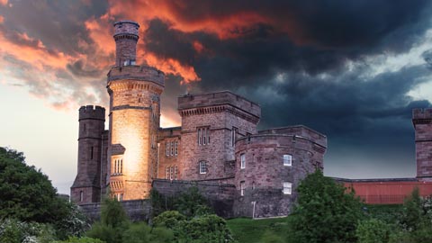 Inverness Castle at sunset