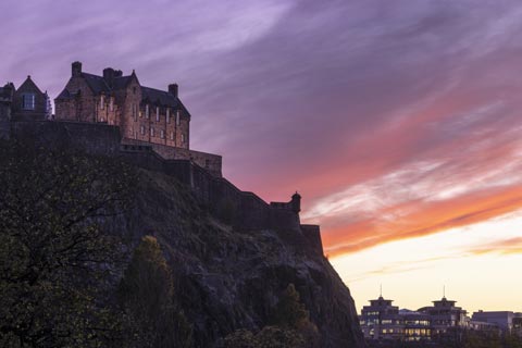 Edinburgh Castle at Sunset